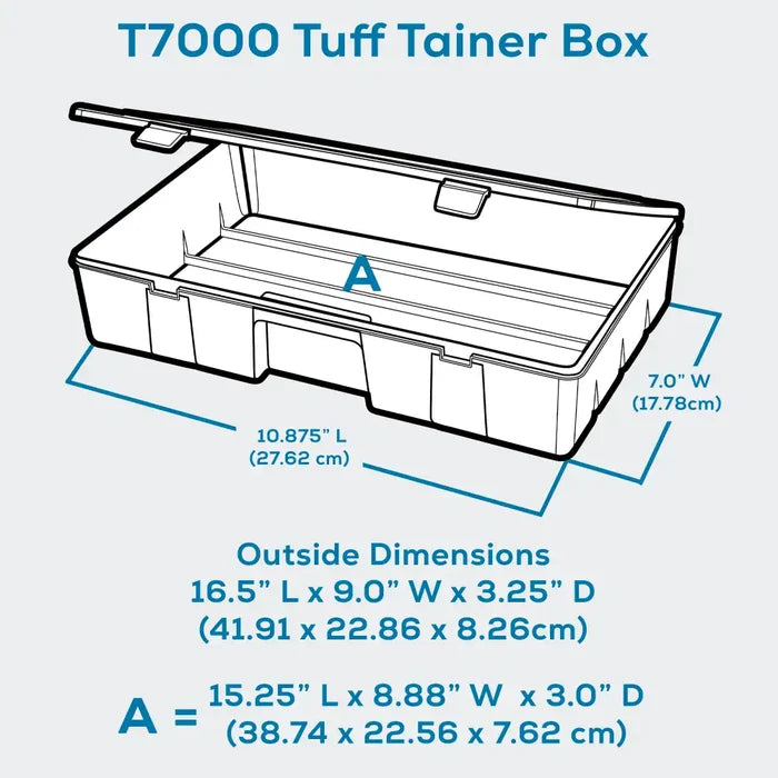 Tuff Tainer® Series 6770TE (T7000) Translucent 1 Compartment Box
