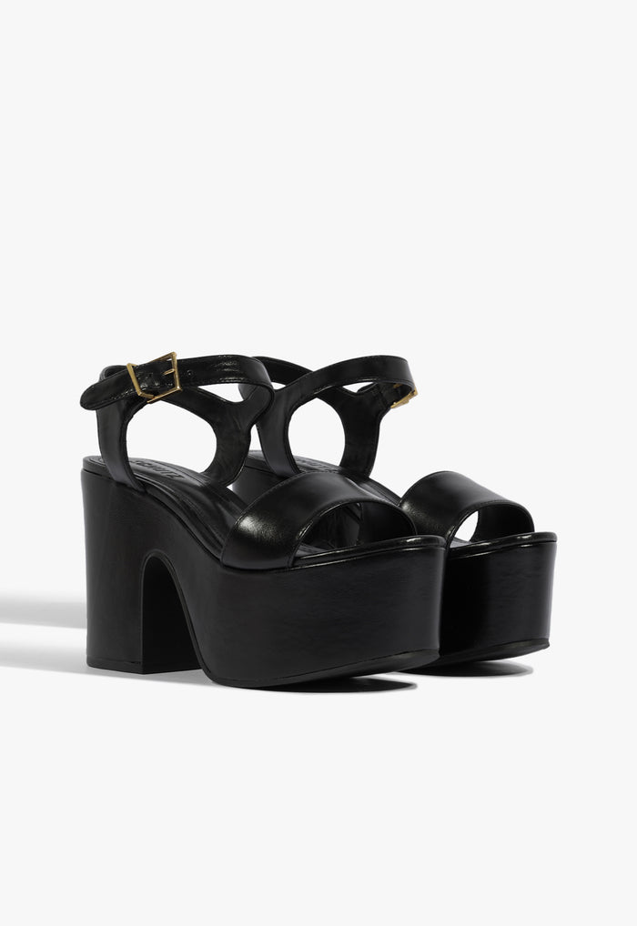 Tuke Leather Platform Sandal - Schutz Shoes