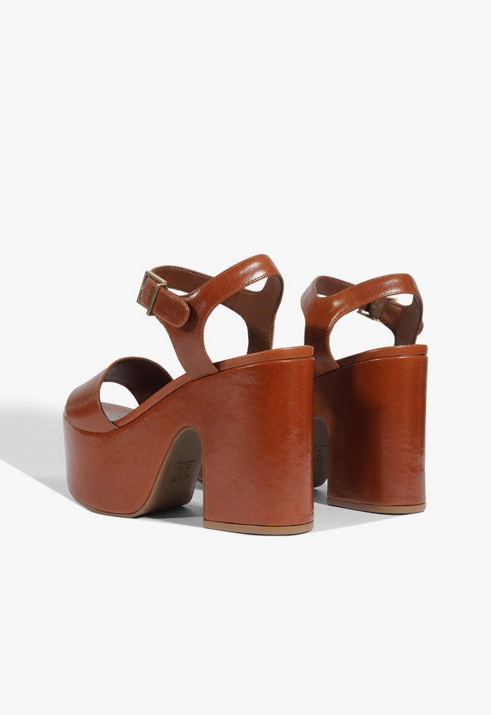 Tuke Leather Platform Sandal - Schutz Shoes