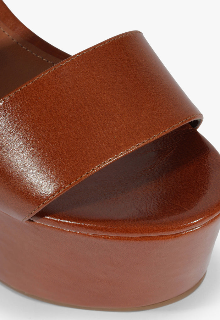 Tuke Leather Platform Sandal - Schutz Shoes