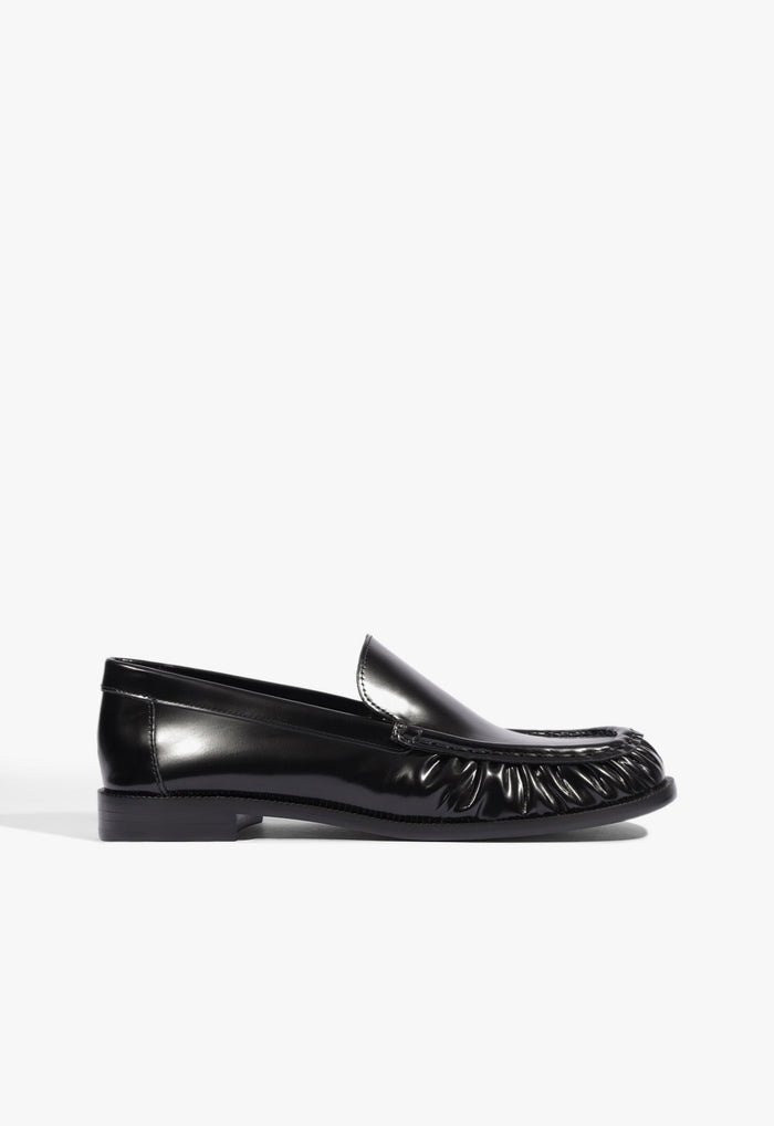 Tyla Leather Loafer Flat 5 Black Leather - Schutz Shoes