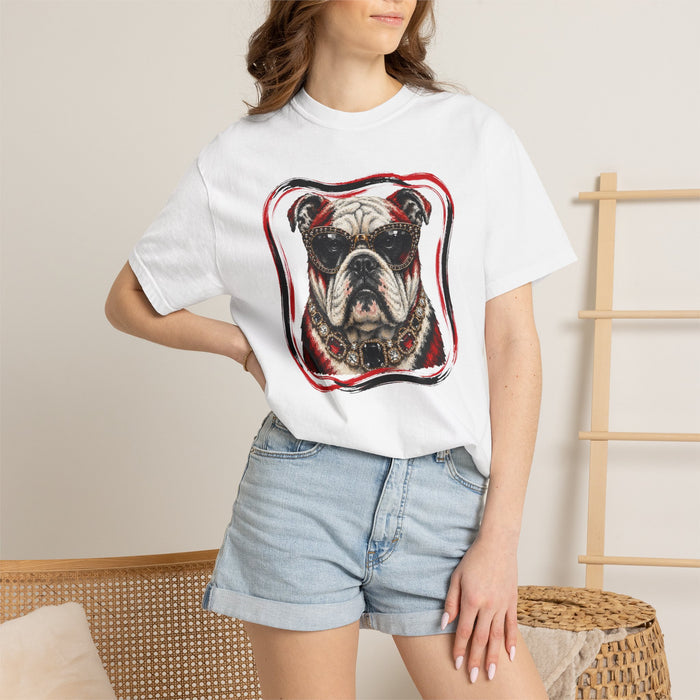 Unisex Garment-Dyed T-shirt - Glam Bulldog