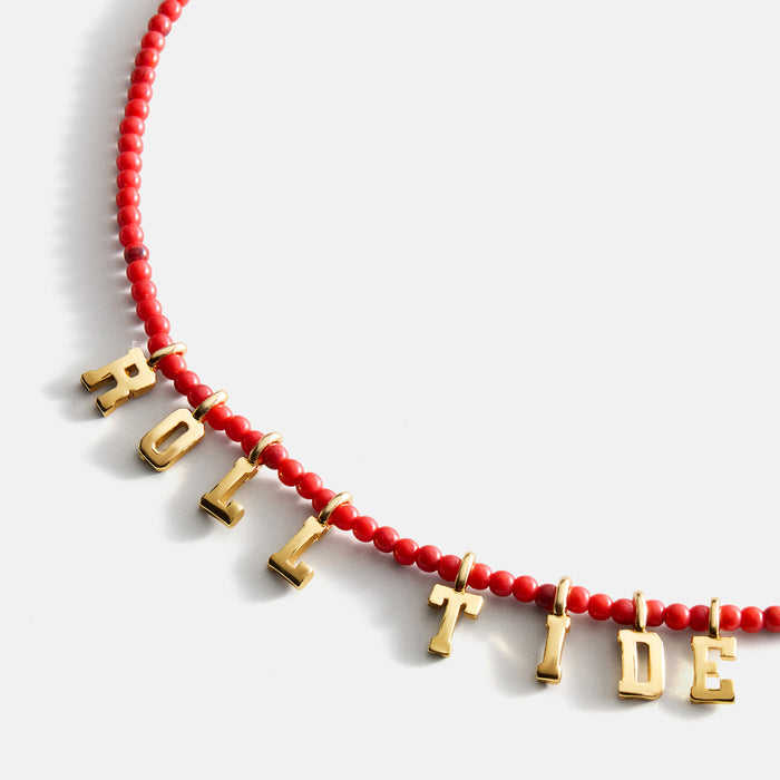 University of Alabama Delicate Beaded Necklace - University of Alabama