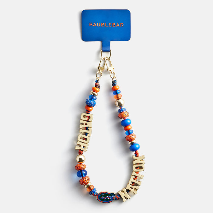University of Florida Beaded Bandana Phone Charm - University of Florida