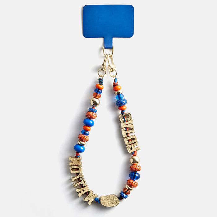 University of Florida Beaded Bandana Phone Charm - University of Florida