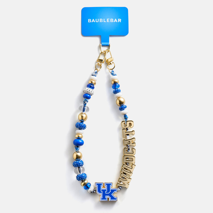 University of Kentucky Beaded Bandana Phone Charm - University of Kentucky