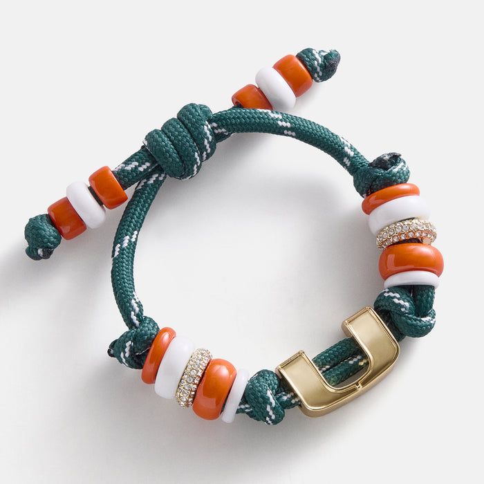 University of Miami Knotty Logo Bracelet - University of Miami