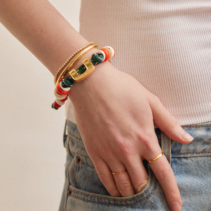 University of Miami Knotty Logo Bracelet - University of Miami