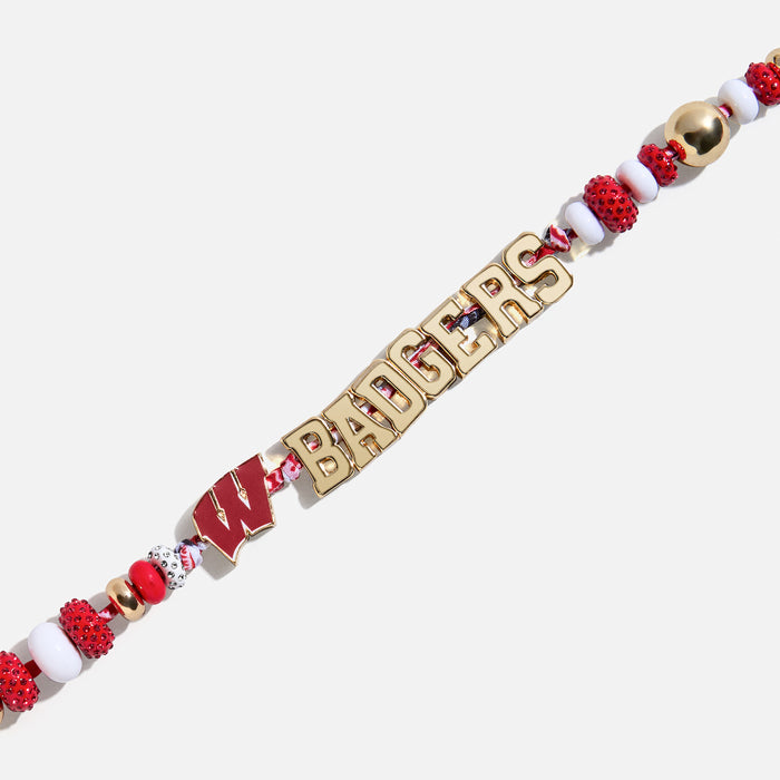 University of Wisconsin Beaded Bandana Phone Charm - University of Wisconsin