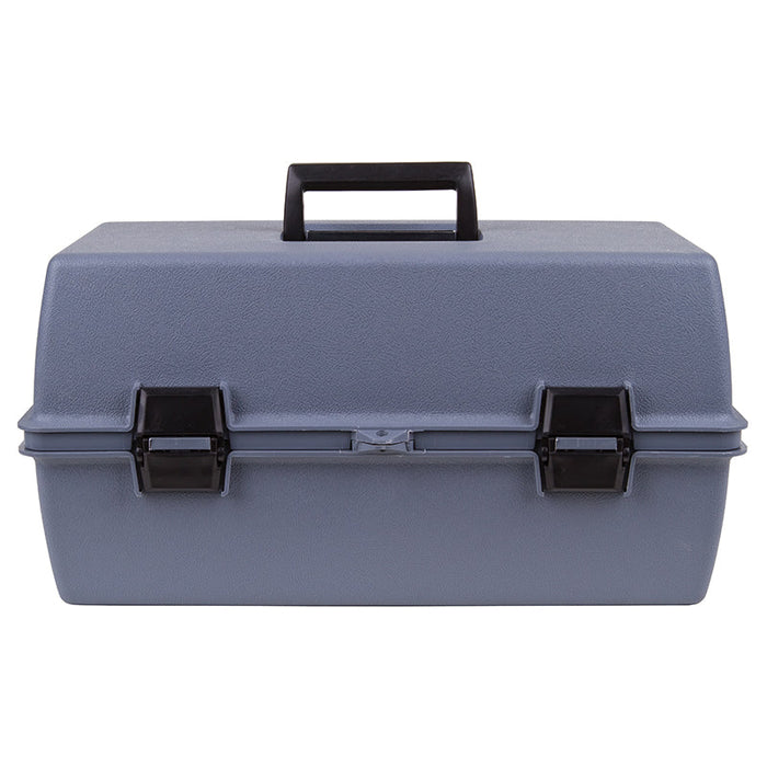 6755HS (18090-2) Utility Box with 2 Cantilever Trays with a total of 8 compartments in trays and 1 bulk storage compartment - Closed Front View