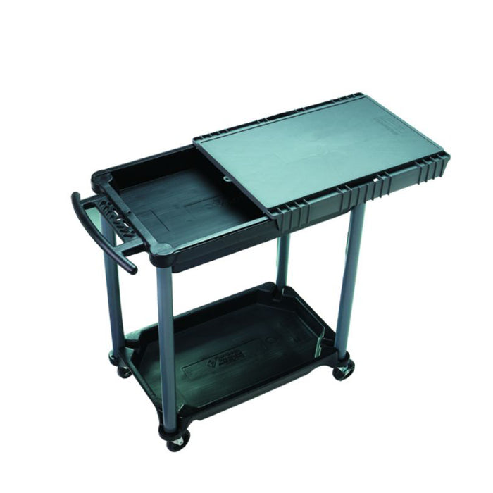8510ST Utility Workstation Cart view 
 from above with lid slid open