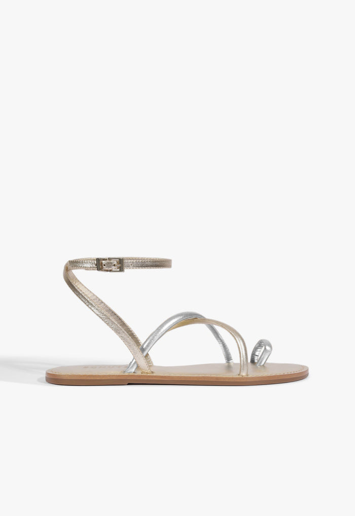 Valeria Leather Flat Sandal - Schutz Shoes