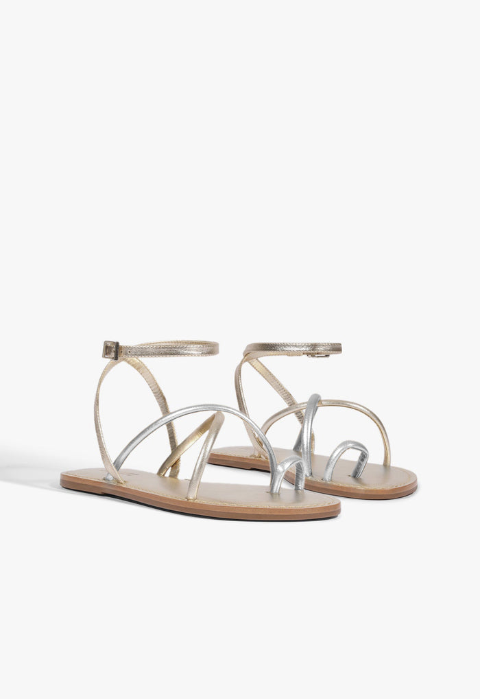 Valeria Leather Flat Sandal - Schutz Shoes