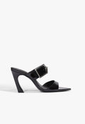 Venus Mule Patent Leather Sandal 5 Black Patent - Schutz Shoes