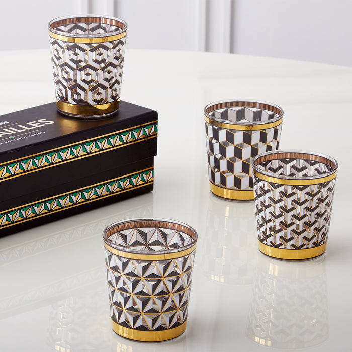 versailles glassware set with box - styled view 2