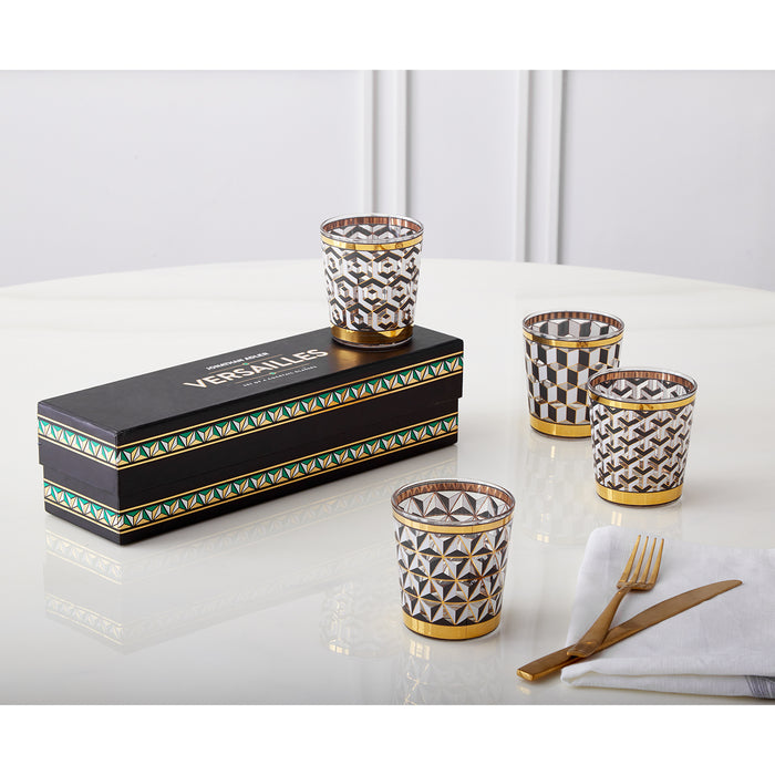 versailles glassware set with box - styled view 1