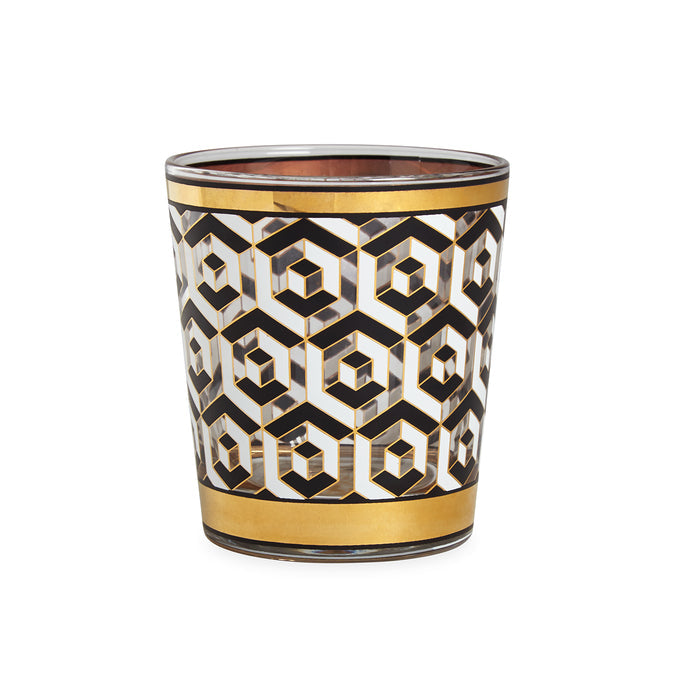 versailles glassware black white gold - view 4