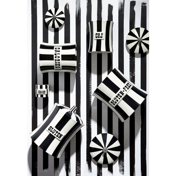 vice canister black white collection - styled view