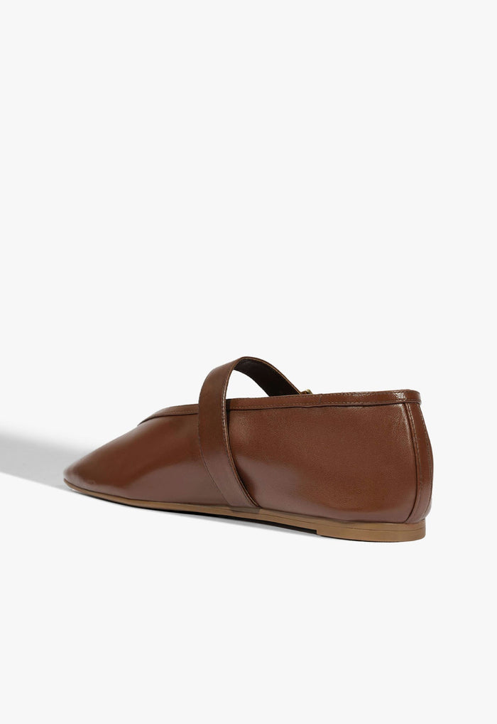 Vick Buckle Leather Ballet Flat - Schutz Shoes