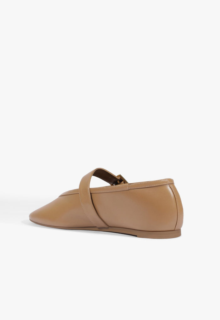 Vick Buckle Leather Ballet Flat - Schutz Shoes