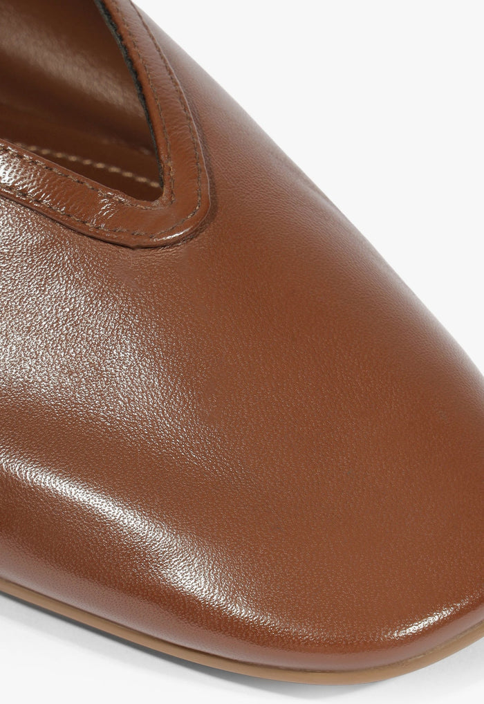 Vick Buckle Leather Ballet Flat - Schutz Shoes