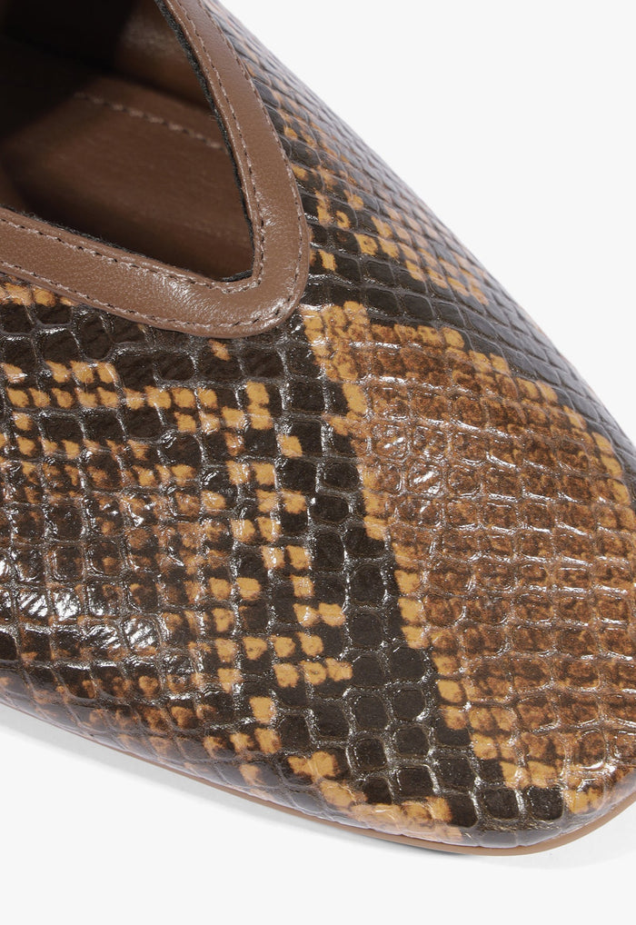 Vick Buckle Leather Ballet Flat - Schutz Shoes