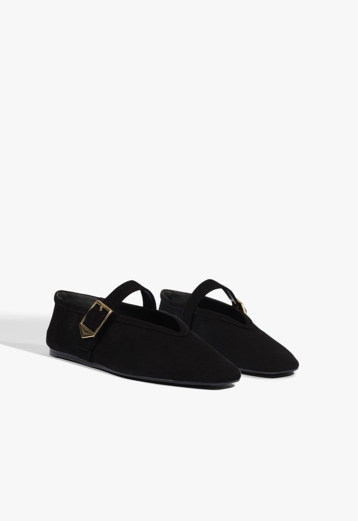 Vick Buckle Suede Ballet Flat - Schutz Shoes