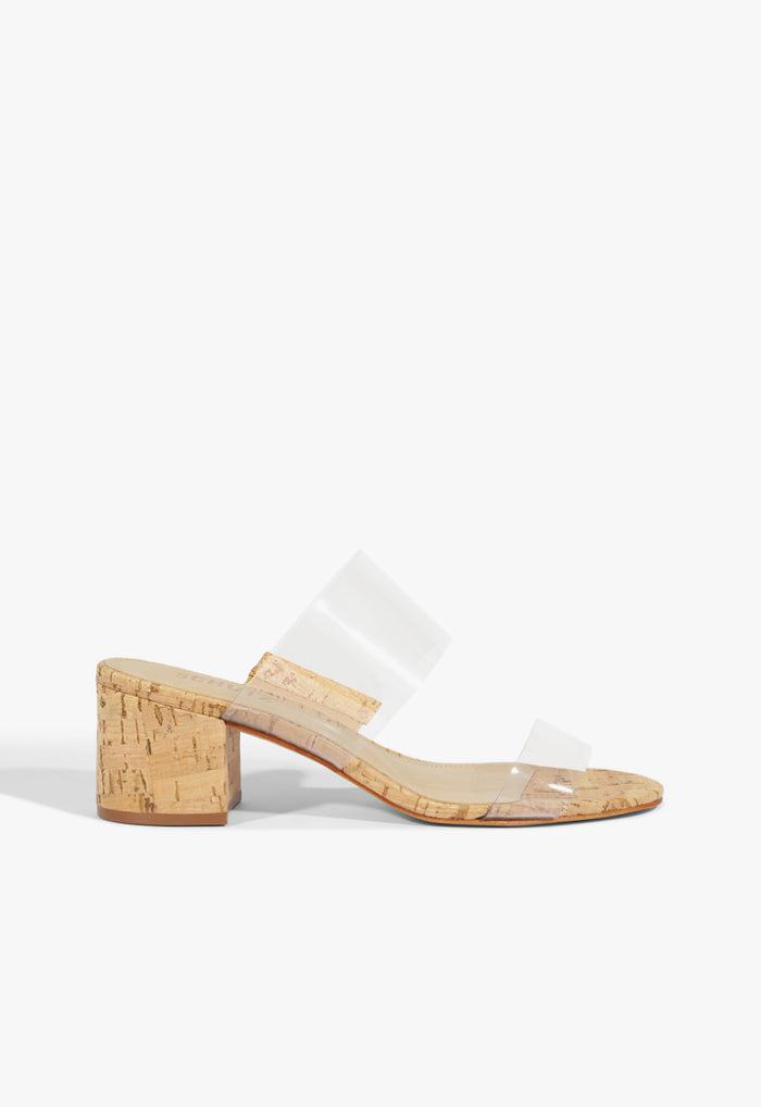 Victorie Sandal 5 Natural Cork Cork & Vinyl - Schutz Shoes