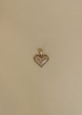 Vintage 10k Heart Diamond Pendant