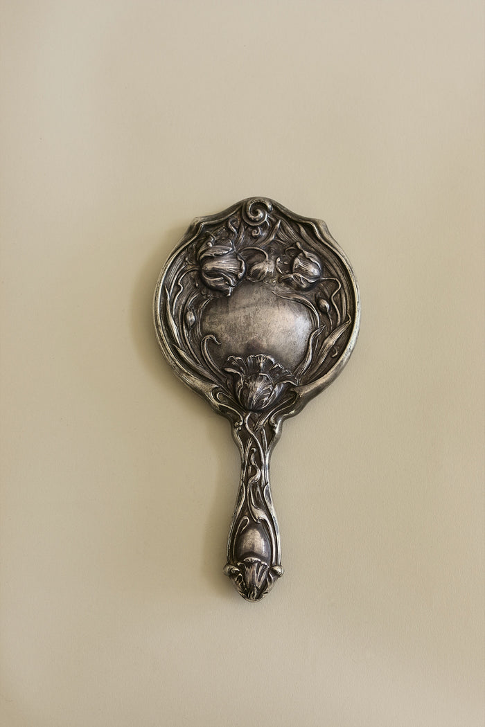 Vintage Art Noveau Hand Mirror