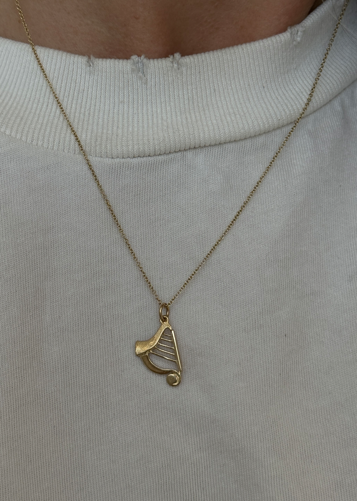 Vintage Harp Pendant