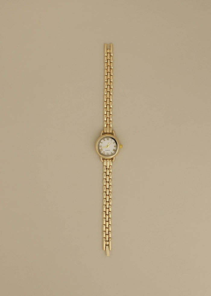 Vintage Quartz Circle Watch