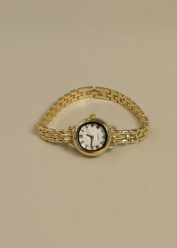 Vintage Quartz Circle Watch