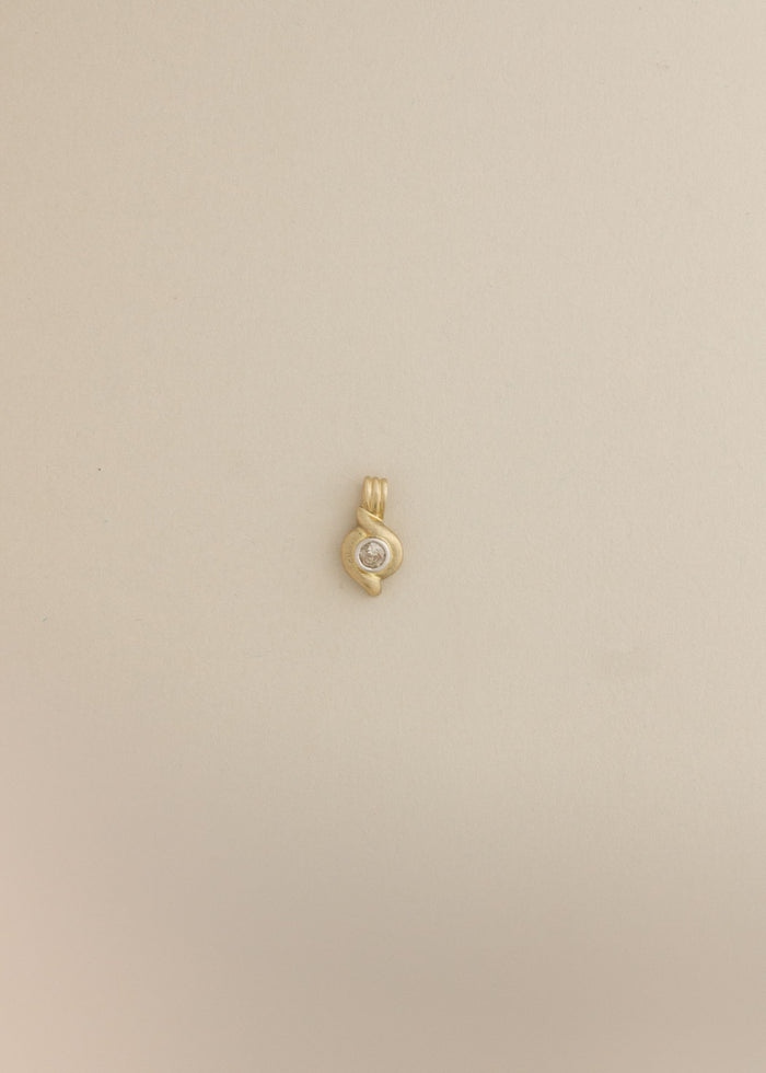 Vintage Round Diamond Pendant