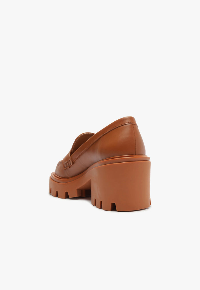 Viola Tractor Leather Flat - Schutz Shoes