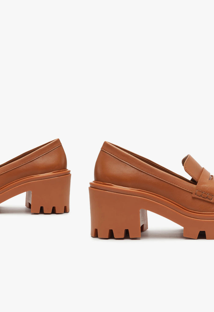Viola Tractor Leather Flat - Schutz Shoes