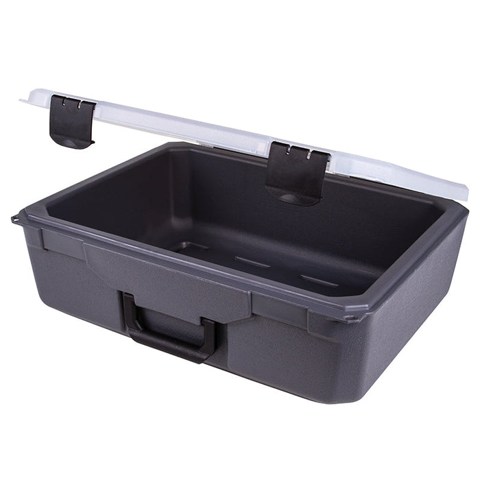 50901 Vision 20 Case with Polypropylene Translucent Clear Lid - Open Angled View