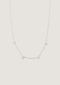 Vote Initial Necklace Silver