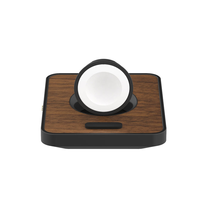 Walnut Wood MagSafe Fast Wireless Apple Watch Charger