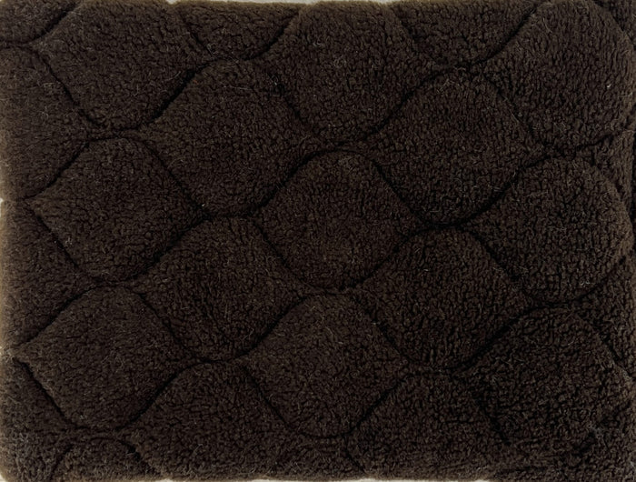 Chocolate Fms Dog Beds whelping blanket in berber fabric, cozy and soft dog bed for puppies and small dogs.