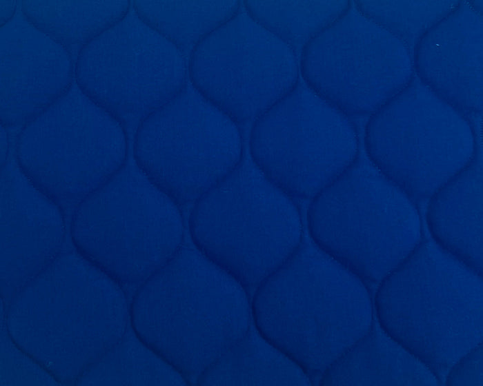 Royal blue cotton dog bed by fmsdogbeds, custom size pet bed with soft, durable fabric for comfortable sleeping.