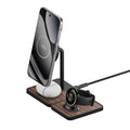 Wireless Charging Stand and Pixel Watch Charger - Walnut