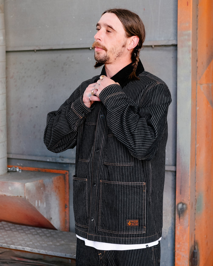 Work Dialed Jacket - Black Stripe