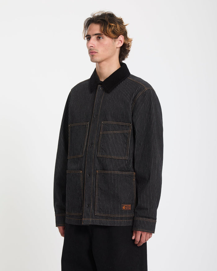 Work Dialed Jacket - Black Stripe