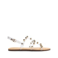Yarin Flat Sandal 5 Clear Vinyl - Schutz Shoes