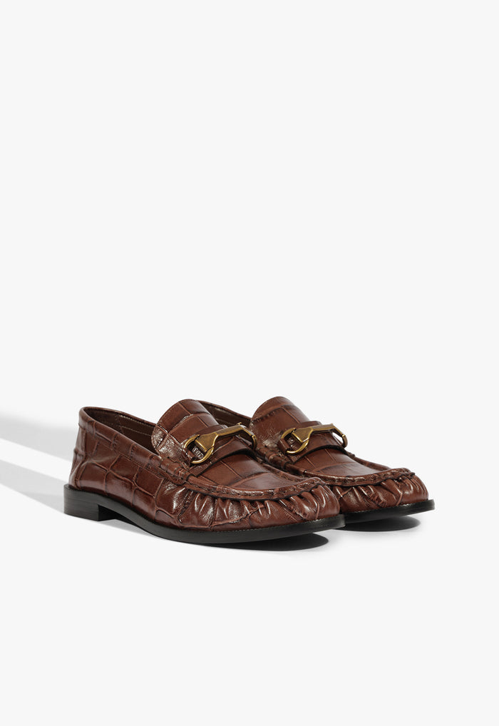 Yasmina Croc Flat - Schutz Shoes