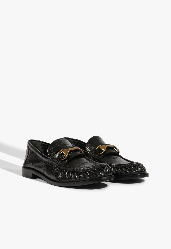 Yasmina Croc Flat - Schutz Shoes
