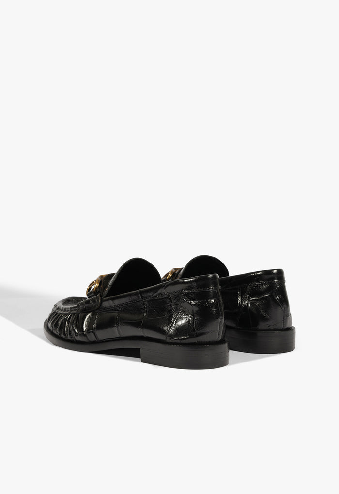 Yasmina Croc Flat - Schutz Shoes