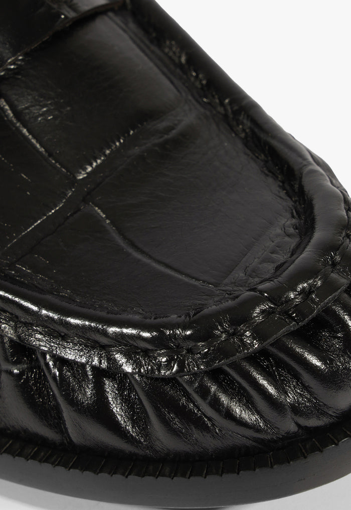 Yasmina Croc Flat - Schutz Shoes