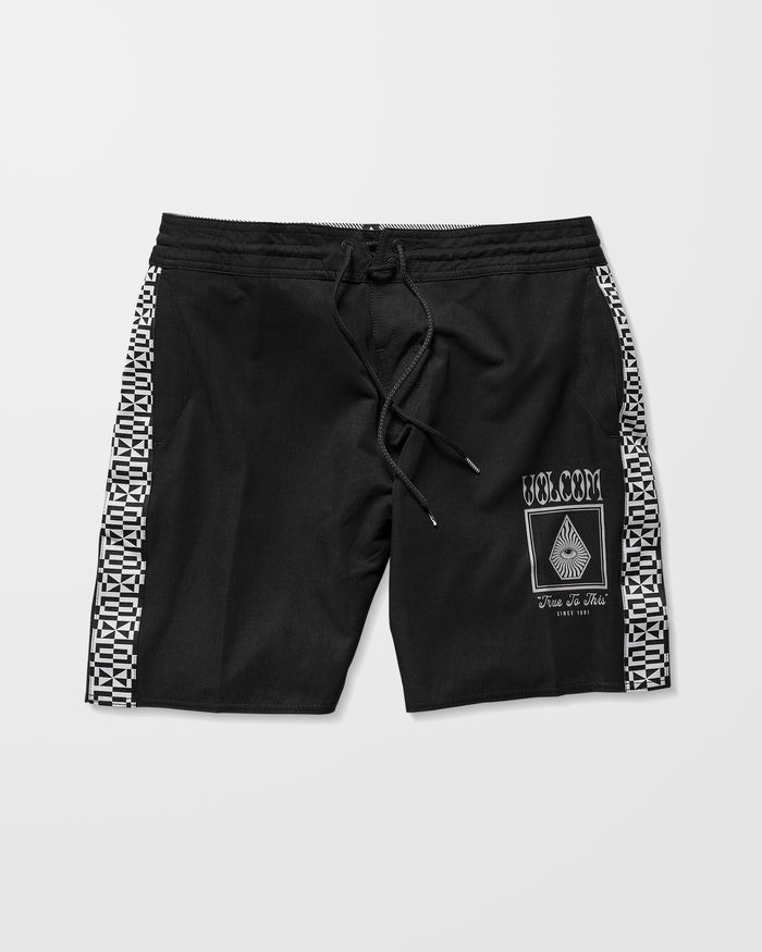 Yewster Loose Stoney 18" Boardshort - Black